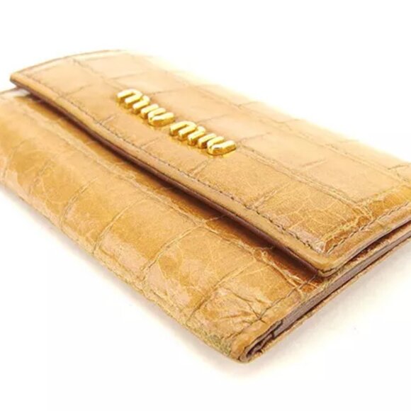 miumiu Key holder Key case Brown Brown Woman unisex Authentic Used - Picture 4 of 6